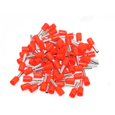 Terminal pins red 1508 set 100 pcs